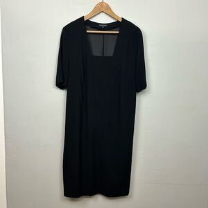 Universal Standard Marilyn Black Shift Dress Sz L